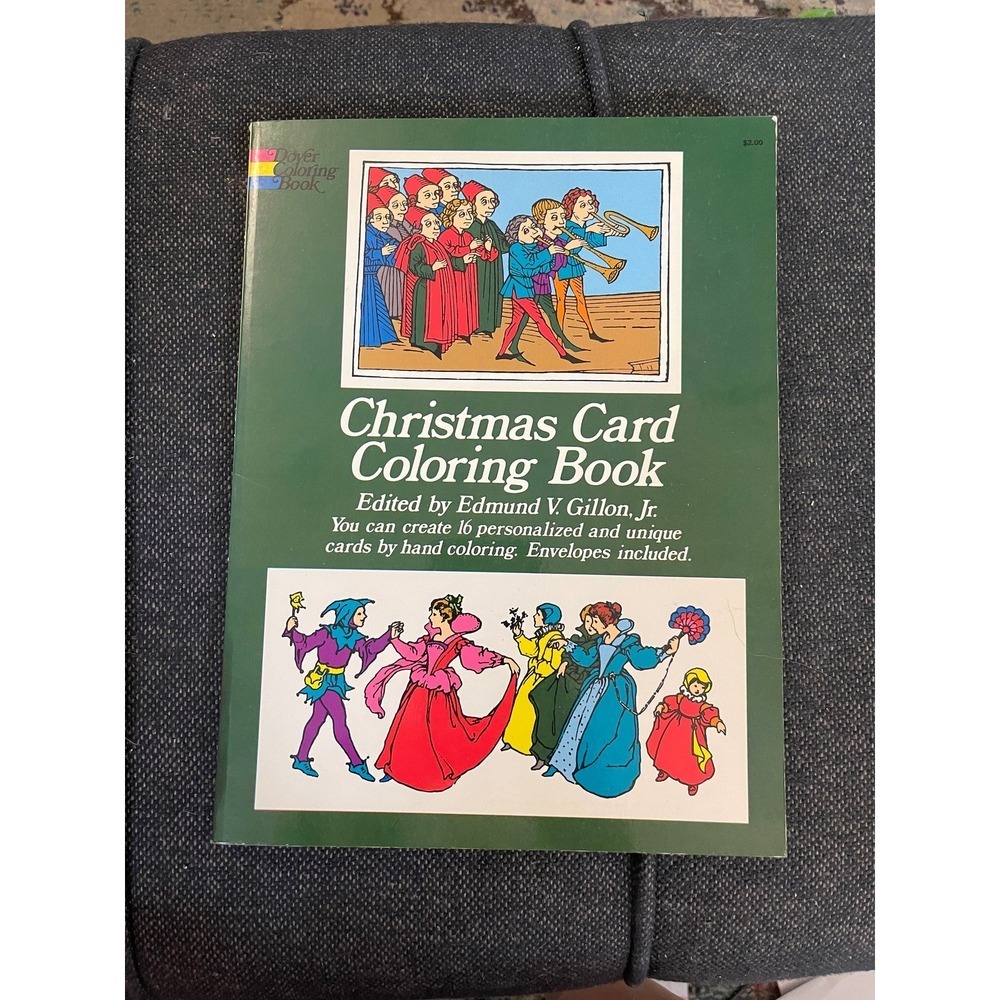 1972 Christmas Card Coloring Book With Envelopes Included